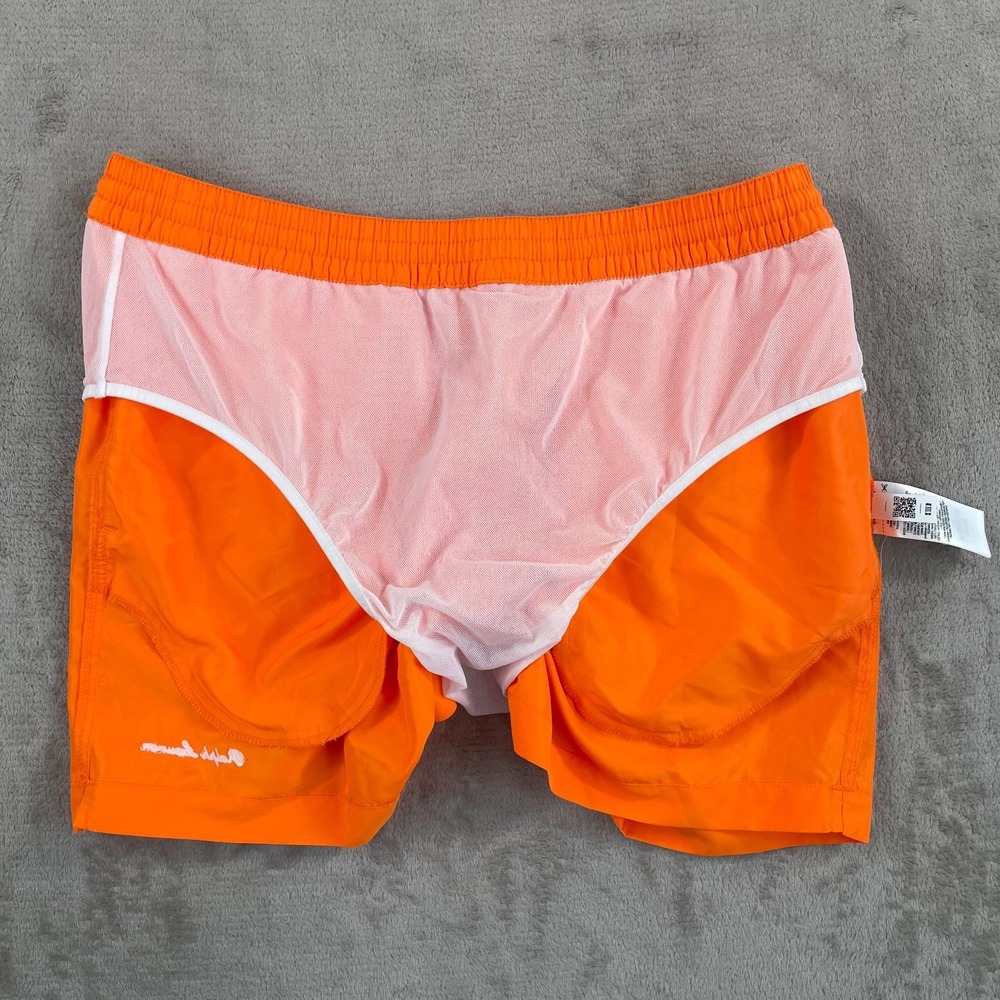 Polo Ralph Lauren Purple Label‎ Amalfi Swim Trunks Men Large Orange Pop NWT $295 - Picture 6 of 11
